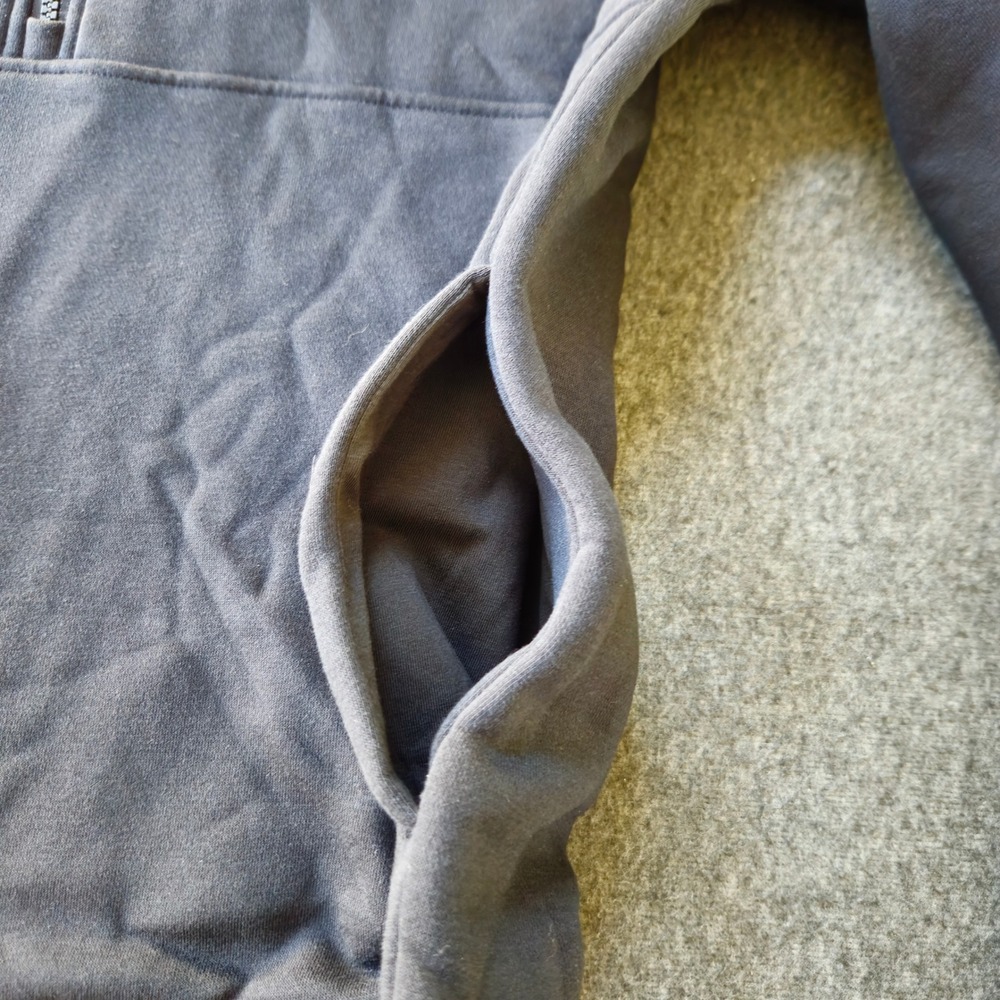 Nike Quarter Zip Pullover L Black Apothic Wine Logo Fleece Gorpcore Athleisure - Picture 5 of 10